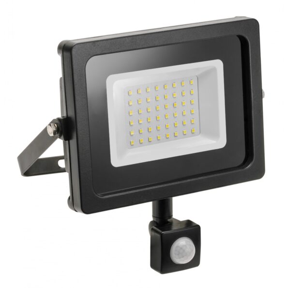 PROJECTOR LED CU SENSOR 50W 5000K NEGRU TOSHIBA