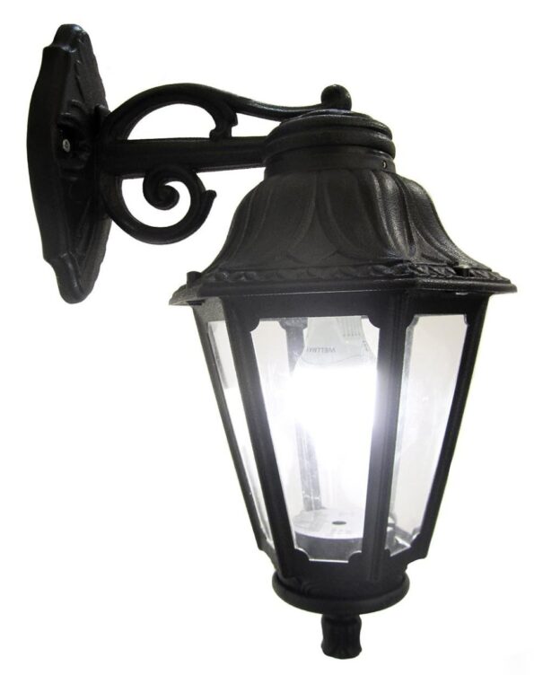 Felinar de fațadă negru 450X275MM 220V IP44 E27 IP44 Fumagalli