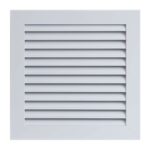 Вентиляционная решетка с сеткой белый пластик 250x250mm Ventika
