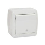 Întrerupător unitar aparent cap-scară alb 10A IP44 220V Elmos