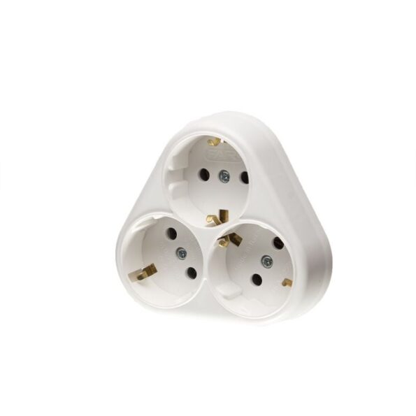 PRIZA TRIPLA CENTRATA CU IMPRIMARE 16A 250V ELMOS
