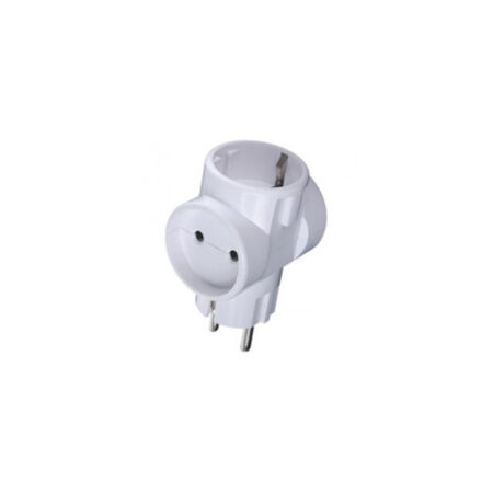 Adaptor cu 3 prize albă 220V-240V 10A 220V-240V