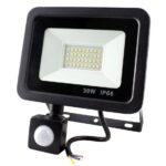 PROJECTOR LED CU SENSOR 30W 5000K NEGRU TOSHIBA