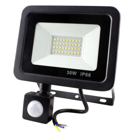 PROJECTOR LED CU SENSOR 30W 5000K NEGRU TOSHIBA