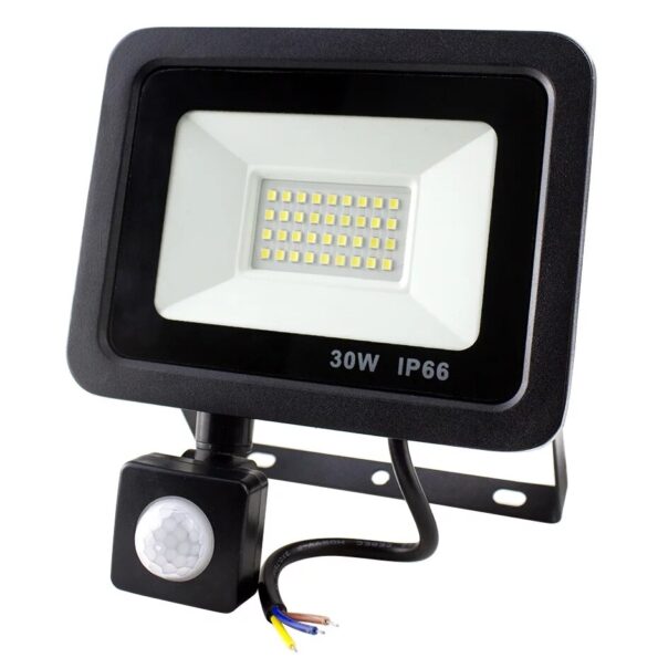 PROJECTOR LED CU SENSOR 30W 5000K NEGRU TOSHIBA