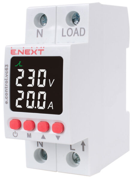 RELEU DE CONTROL MONOFAZAT 40A CU INDICATIE SI REGLARE 40V ENEXT