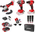 SET DE TREI SCULE CU ACUMULATOR 2X2Ah RAIDER