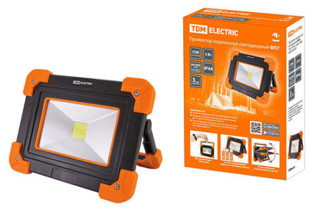 Proiector led 10W cu acumulator 900lm TDM