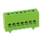 Șină zero izolată verde 7P