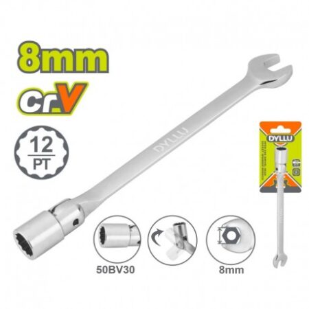 CHEIE COMBINATA 8MM TUBULARA REGLABILA DYLLU