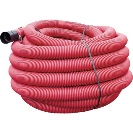 Tub gofrat 450N rosie 75mm păreți dubli