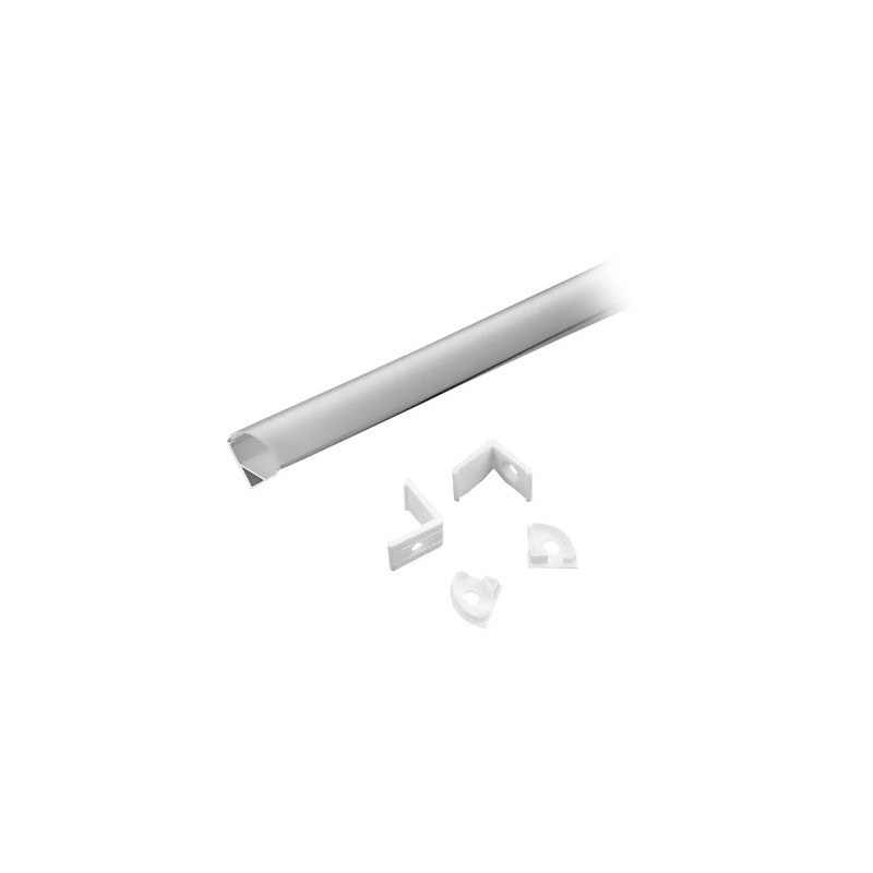 PROFIL DIN ALUMINIU PENTRU BANDA LED 15.8*15.8*2000mm V-TAC PROFIL DIN ALUMINIU PENTRU BANDA LED 15.8*15.8*2000mm V-TAC