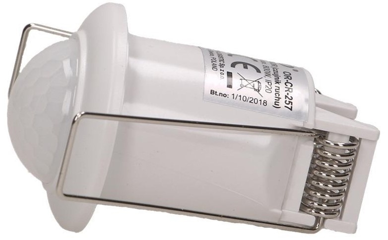 SENZOR DE MISCARE+PREZENTA 300W 360GR, 6M IP20 ALB ORNO SENZOR DE MISCARE+PREZENTA 300W 360GR, 6M IP20 ALB ORNO