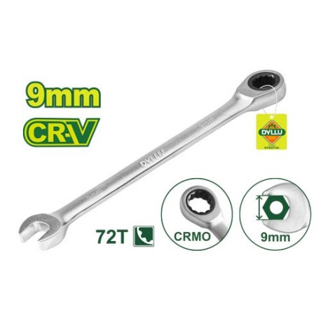 CHEIE COMBINATA CU CLICHET 9MM CR-V DYLLU CHEIE COMBINATA CU CLICHET 9MM CR-V DYLLU