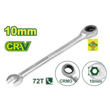 CHEIE COMBINATA CU CLICHET 10MM CR-V DYLLU CHEIE COMBINATA CU CLICHET 10MM CR-V DYLLU
