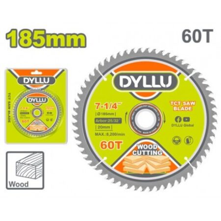 DISC PENTRU LEMN 185X20MM 60T DYLLU
