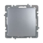 Выключатель одноклавишный встраиваемый серебро 10A ИП20 220V touran NILSON