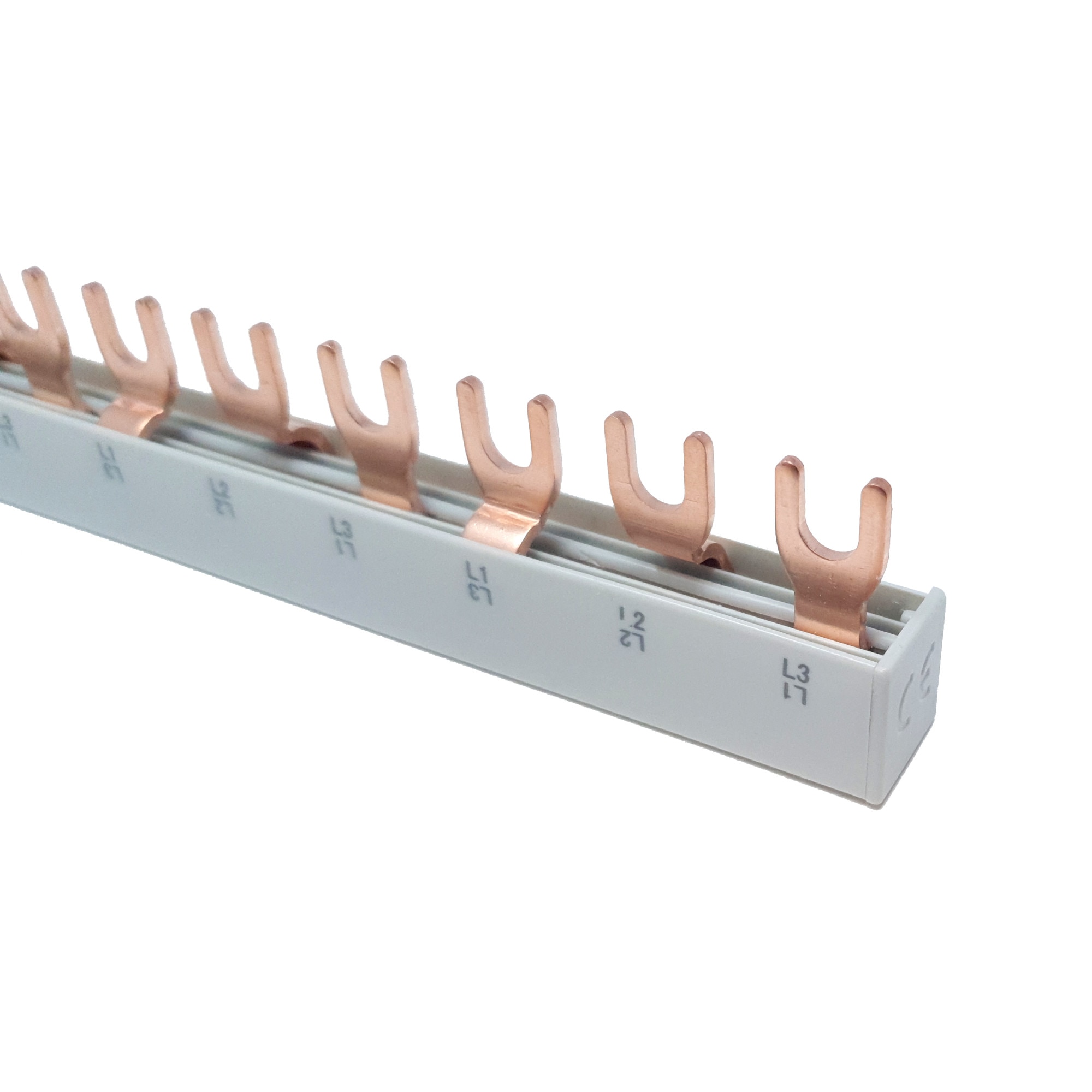 BARA DE CONEXIUNE FORK F 3P 63A L=100CM (54 furci) BARA DE CONEXIUNE FORK F 3P 63A L=100CM (54 furci)