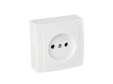 Розетка белая накладная 16A ИП20 220V NILSON