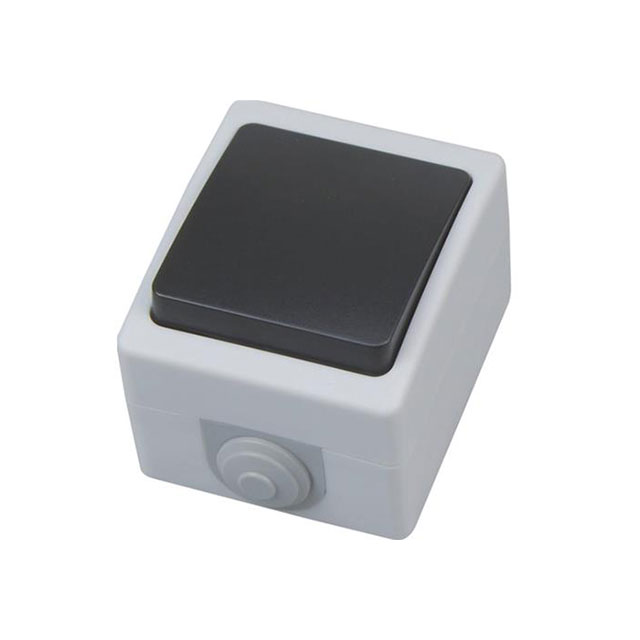 Întrerupător cap-scară aparent negru/Gri 10A IP54 220V atom Horoz Întrerupător cap-scară aparent negru/Gri 10A IP54 220V atom Horoz