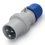 Вилка силовая 16A ИП44 2P+E 220V Vecas