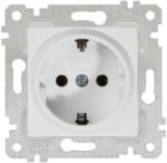 Priză cu împământare incorporabilă albă 220V 16A IP20 220V rita Mutlusan