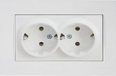 Priză dublă cu împământare albă incorporabilă 16A IP20 220V rita Mutlusan
