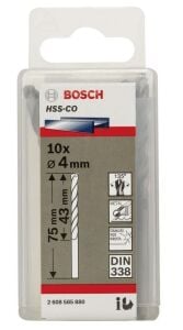 4*43MM сверло по металлу Bosch