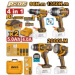 SET DIN 4 SCULE PE ACUMULATOR INGCO INDUSTRIAL SET DIN 4 SCULE PE ACUMULATOR INGCO INDUSTRIAL