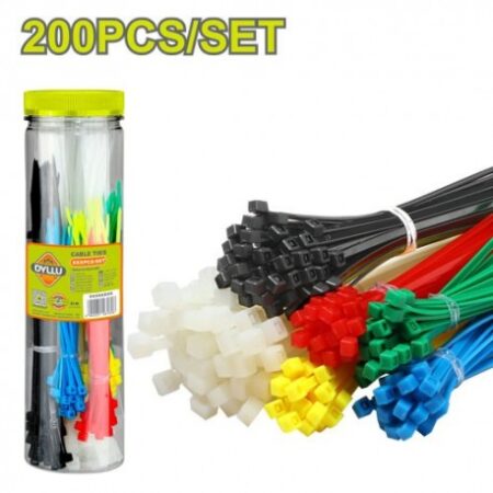 CURELUSA DE STRANGERE PLASTIC 2,5x100MM 200BUC MULTICOLOR DYLLU