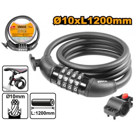 LACAT PENTRU BICICLETA CU COD 120MM INGCO LACAT PENTRU BICICLETA CU COD 120MM INGCO