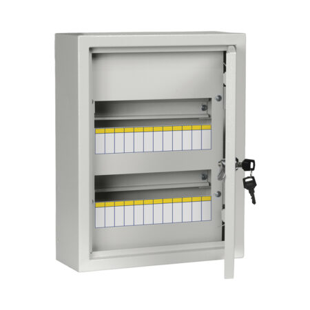 Металлический шкаф 330*300*120mm 24 модуля IP31 белый метал