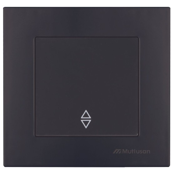 Выключатель одноклавишный встраиваемый проходной черный 10A ИП20 220V rita Mutlusan Выключатель одноклавишный встраиваемый проходной черный 10A ИП20 220V rita Mutlusan
