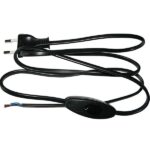 FISA CU CABLU+BUTON 2X0.75MM 3M IP20 NEGRU ORNO FISA CU CABLU+BUTON 2X0.75MM 3M IP20 NEGRU ORNO