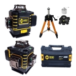 NIVELA LASERU SET +STATIV LINII GREEN 3D 30M 2 BATERII HAKI