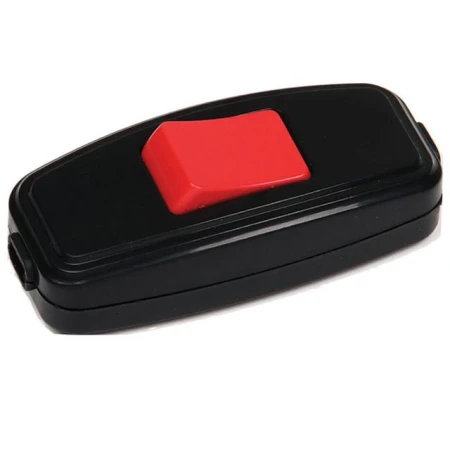 Ручной переключатель красный/Чёрный ИП20 220V Horoz