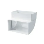 Соединитель воздуховодов белый пластик 60 x 103 x 42 mm Ventika