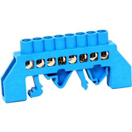 Șină zero PE  DIN in carcasă 8P