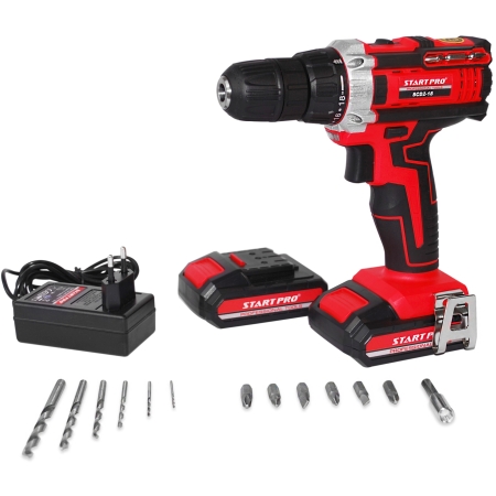Masină de găurit/înșurubat 18V acumulator 2.0AH START PRO