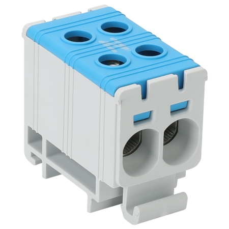 CLEMA UNIVERSALA CU SURUB 2P 50MM2  2X160A ALBASTRA