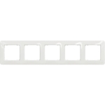 Ramă cu 5 locuri alb sedna New Schneider