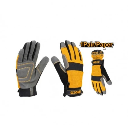 Перчатки hатуральная кожа INGCO