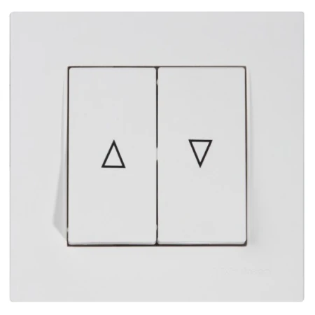 Întrerupător dublu pentru jaluze alb 10A 220V rita Mutlusan