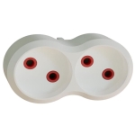 Адаптер с 2 зетками белый 16A Neomax