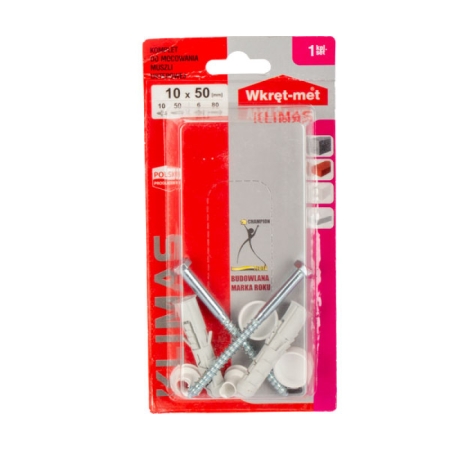 SET DE ELEMENTE DE FIXARE 10X80B PENTRU VASUL DE TOALETA