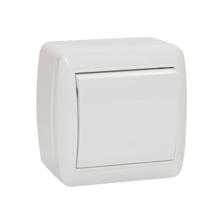 Întrerupător unitar aparent alb 10A IP44 220V Elmos