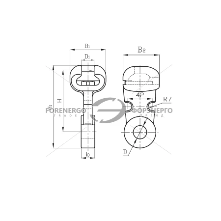 CLEMA DE FIXARE IZOLATOR У1-7-16