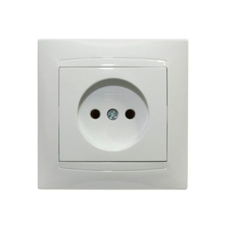 Priză albă incorporabilă 16A IP20 220V Elmos