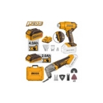 SET 2 MASINI,FEN INDUST+MULTIFUNCTIONAL LI-ION 20V/1X2AH INGCO