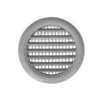 Вентиляционная решетка с сеткой белый пластик 47mm Ventika